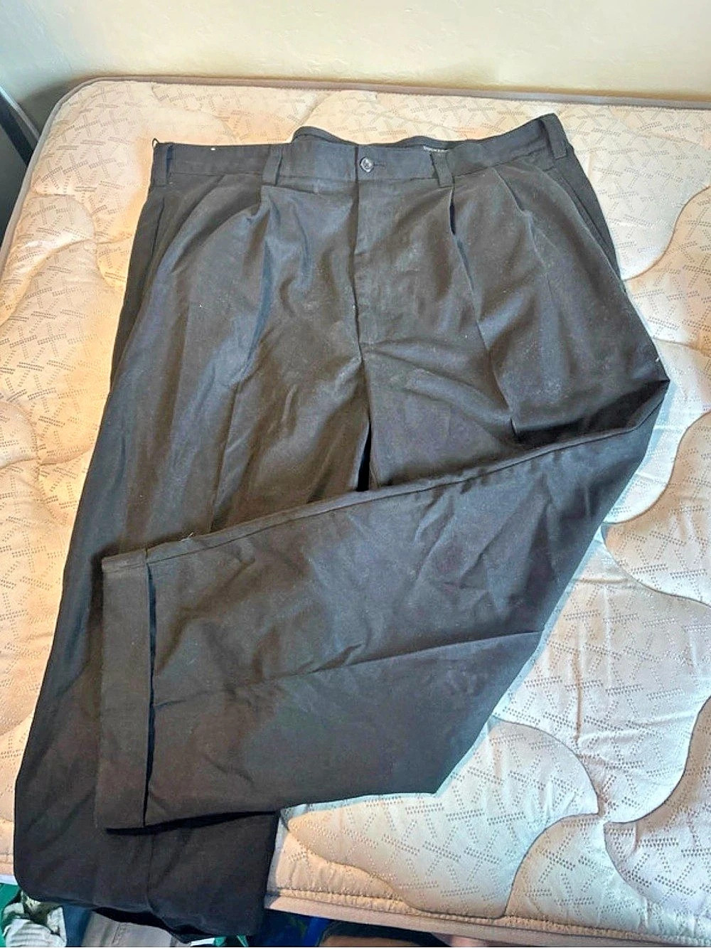 Dockers Tour Polyester Pants Dress Pants Black Waist 40 x 32